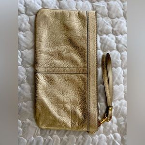 Coach Leather Wristlet/clutch
